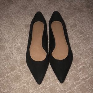 ASOS Suede like black flat.
